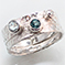 Sinu Three Gem Ring